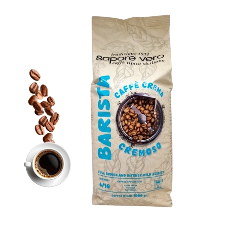 Tempelmann Sapore Vero Cremoso Kawa Ziarnista 1kg - aksamitna crema i nuty czekolady